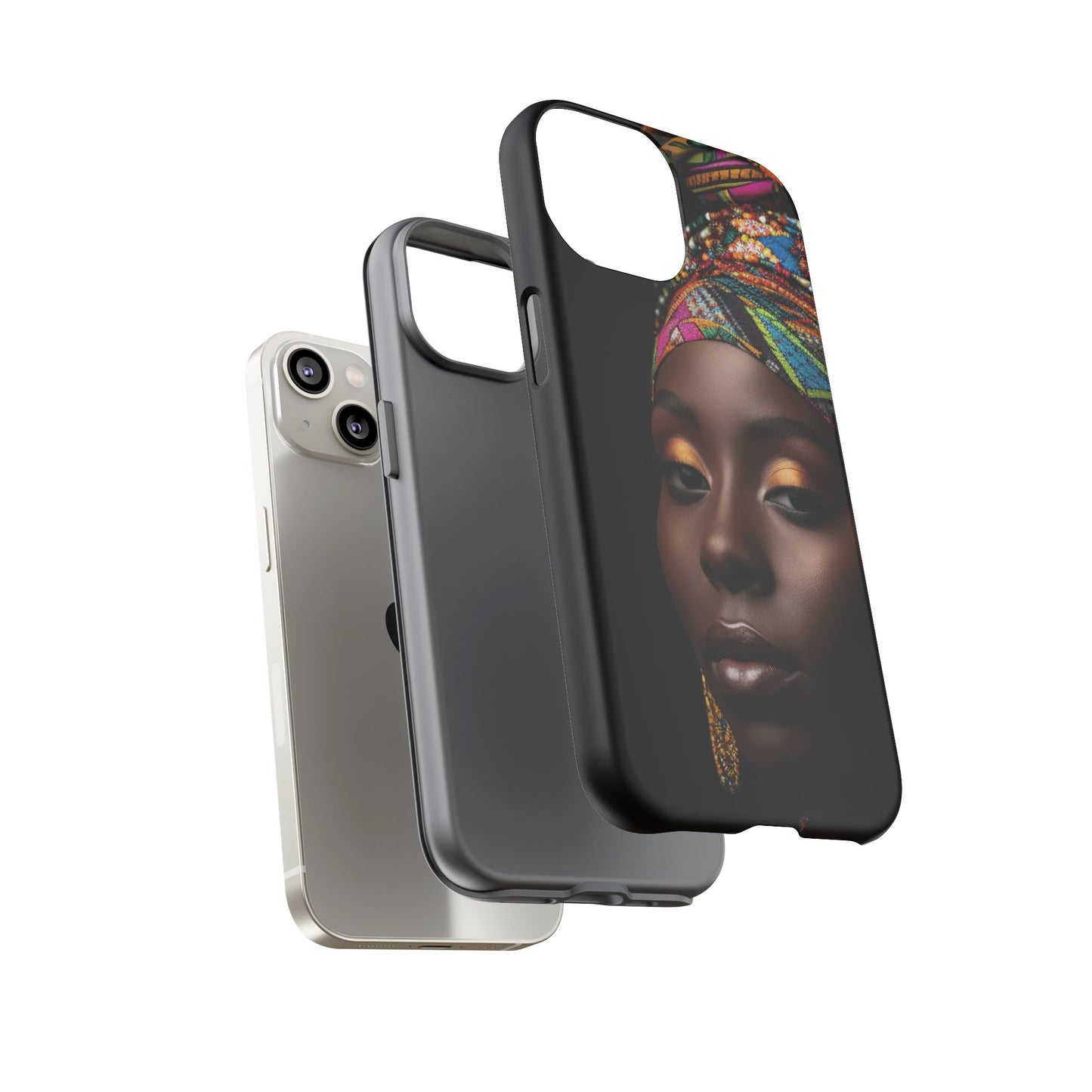 Regal Reflections: African Majesty Tough Google Pixel, iPhone and Samsung Cases.
