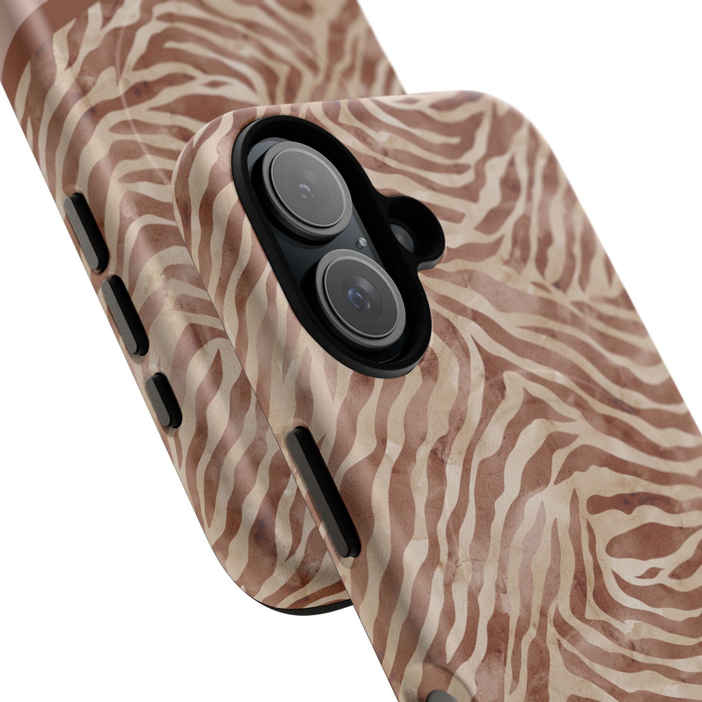 Personalized Zebra Print - Tough MagSafe® Magnetic Cases for Stylish Protection, Gifts for Wildlife Lovers, Trendy Accessories iPhone® 13, 14, iPhone 15, iPhone 16, iPhone 17, Pro, Pro Max, Plus Cases.