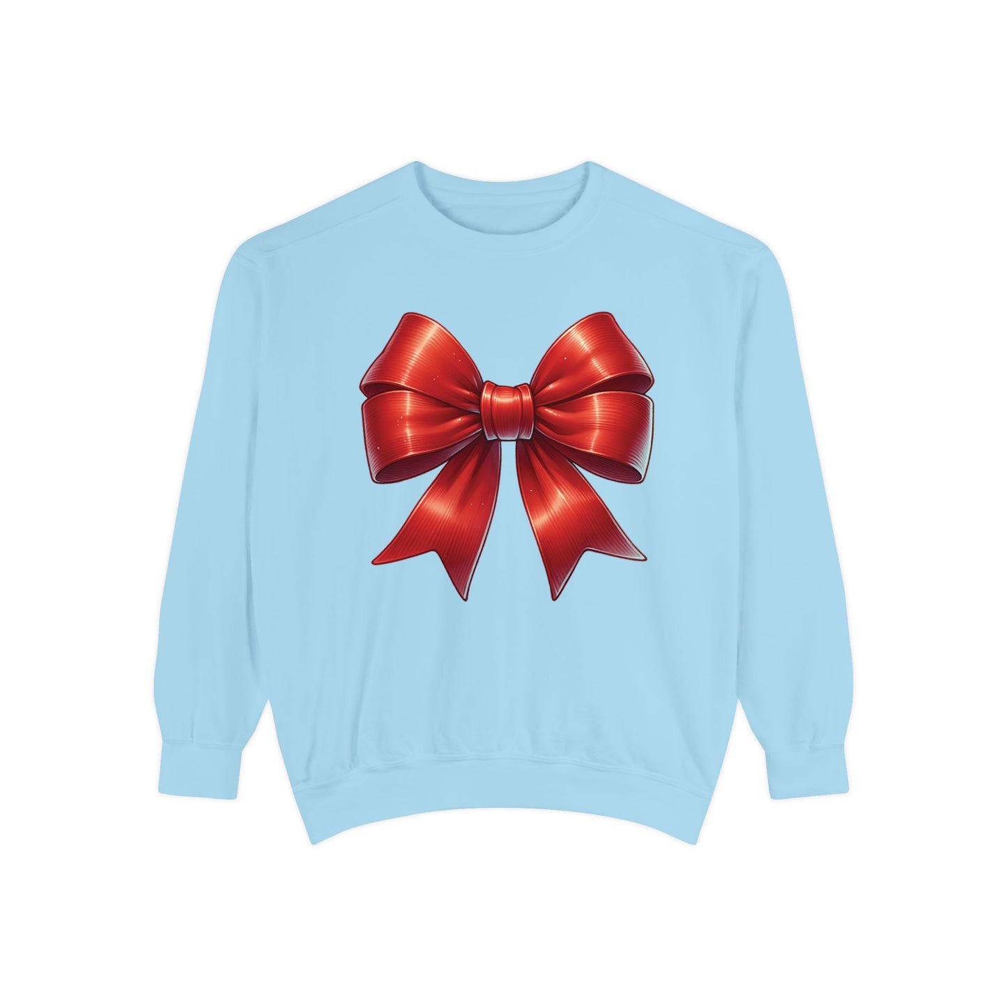Bow Charm Valentines Unisex Comfort Colors Garment-Dyed Sweatshirt