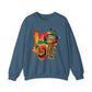 Black LOVE Unisex Heavy Blend™ Crewneck Sweatshirt