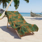 Tropical Bliss Brown Beach Towel