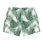 White Tropical Bliss Swim Trunks (AOP)