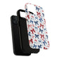 Patriotic Coquette Tough iPhone Magnetic Case, Stylish Gift for Her, Summer Celebrations, Cute Bow Design