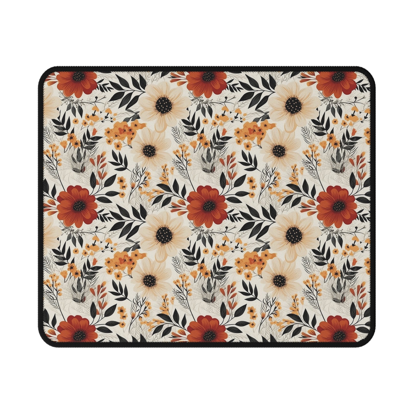 Boho Chic Floral Non-Slip Gaming Mouse Pad - Perfect for Gamers and Floral Lovers