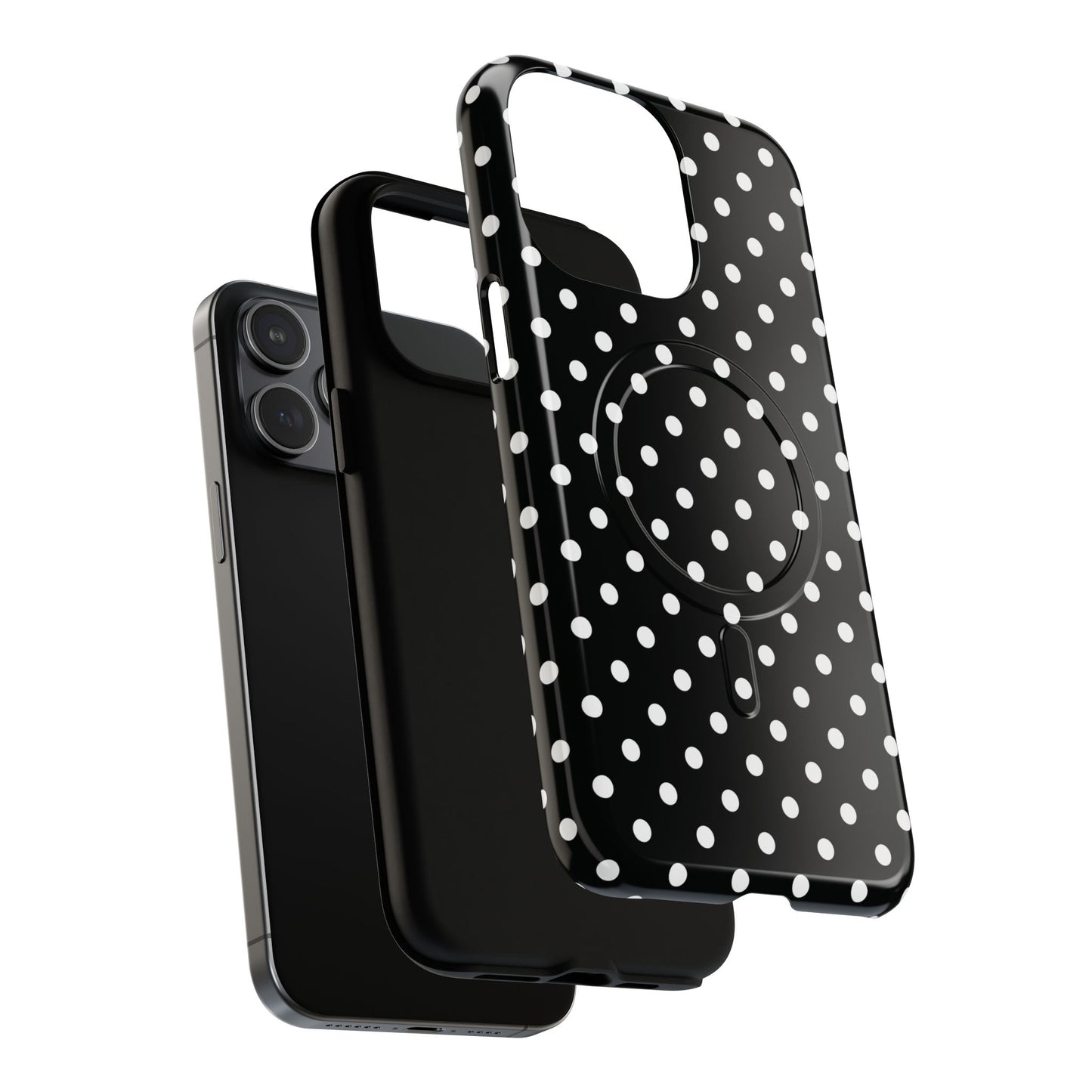 Polka Dot Tough iPhone Magnetic Case, Stylish iPhone Cover for Protection, Unique Gift for Birthdays, Holidays, Tech Lovers