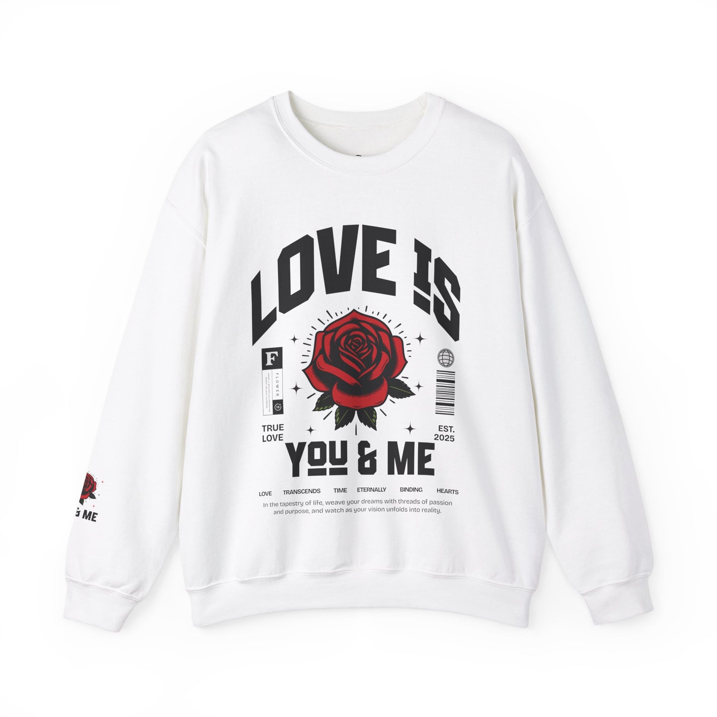 Love is ... Valentines Unisex Heavy Blend™ Crewneck Sweatshirt.