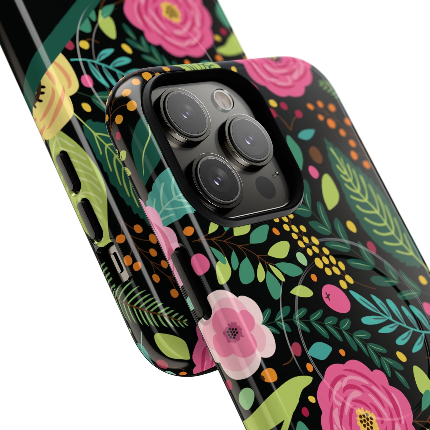 Personalized Floral Fantasy Tough Magnetic iPhone Cases- a Gift for Gardeners, Mother's Day, Birthday Gift, Anniversary Gift, Presents