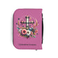 Personalized Floral Cross Bible Cover - Trust in the Lord Design| Baptism | Christening | Anniversary | Birthday Gifts.