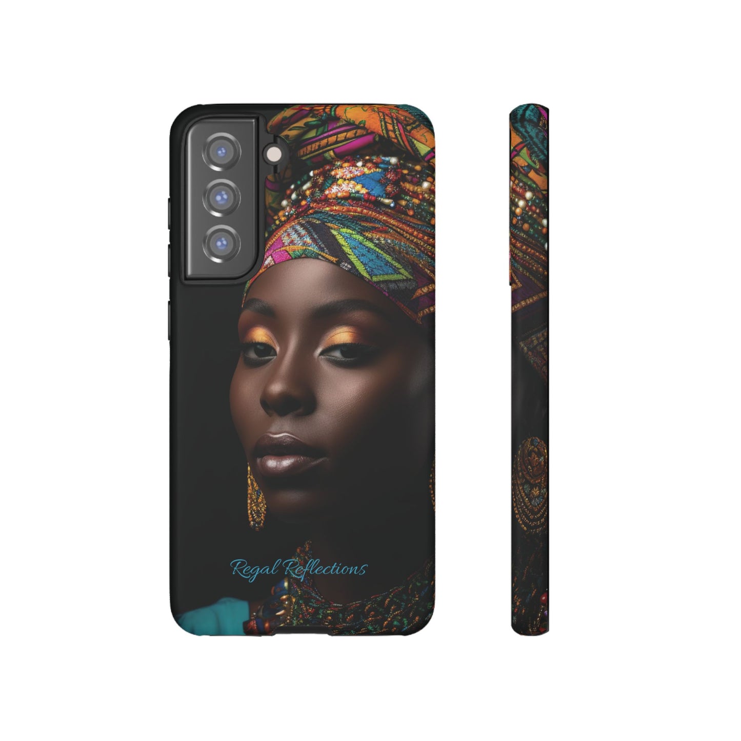 Regal Reflections: African Majesty iPhone, Samsung and Google Tough Phone Cases.