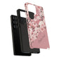 Personalized Cherry Blossom Tough Phone Case — Pink Floral Protective Case for Samsung & Google