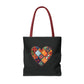 Patched Heart Tote Bag