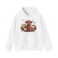 Autumn Highland Cow Charm Unisex Heavy Blend™ Hooded Sweatshirt