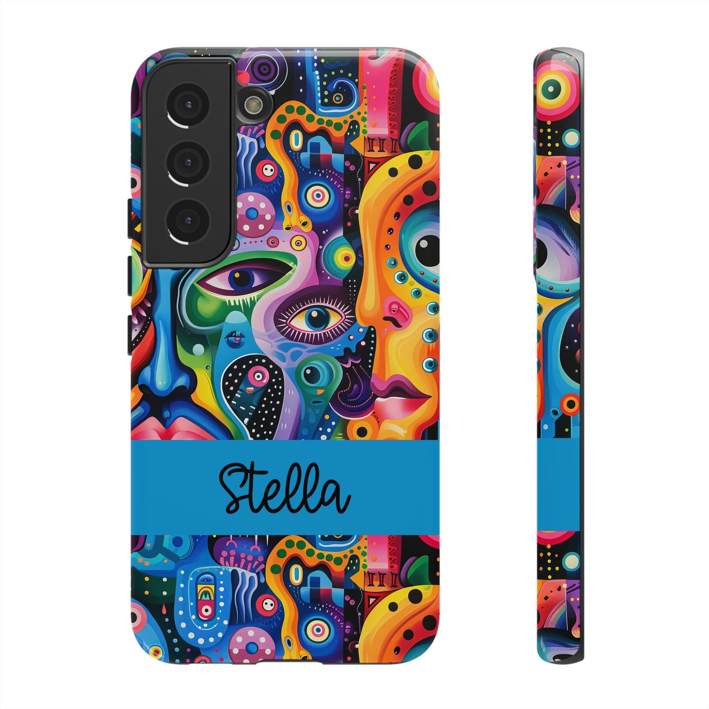 Psychedelic Visions Vibrant Samsung, iPhone and Google Pixel Phone Cases - Colorful Artistic Design