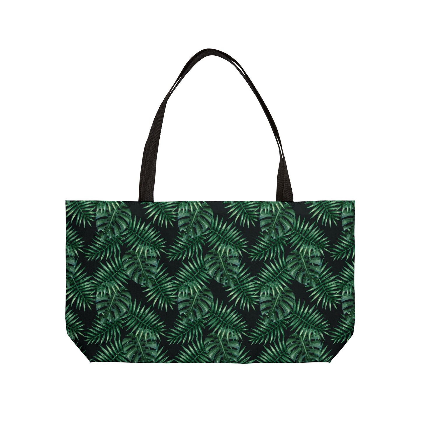 Tropical Bliss Black Weekender Tote Bag