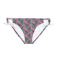 Pink Tropical Bliss Loop Tie Side Bikini Bottom (AOP)