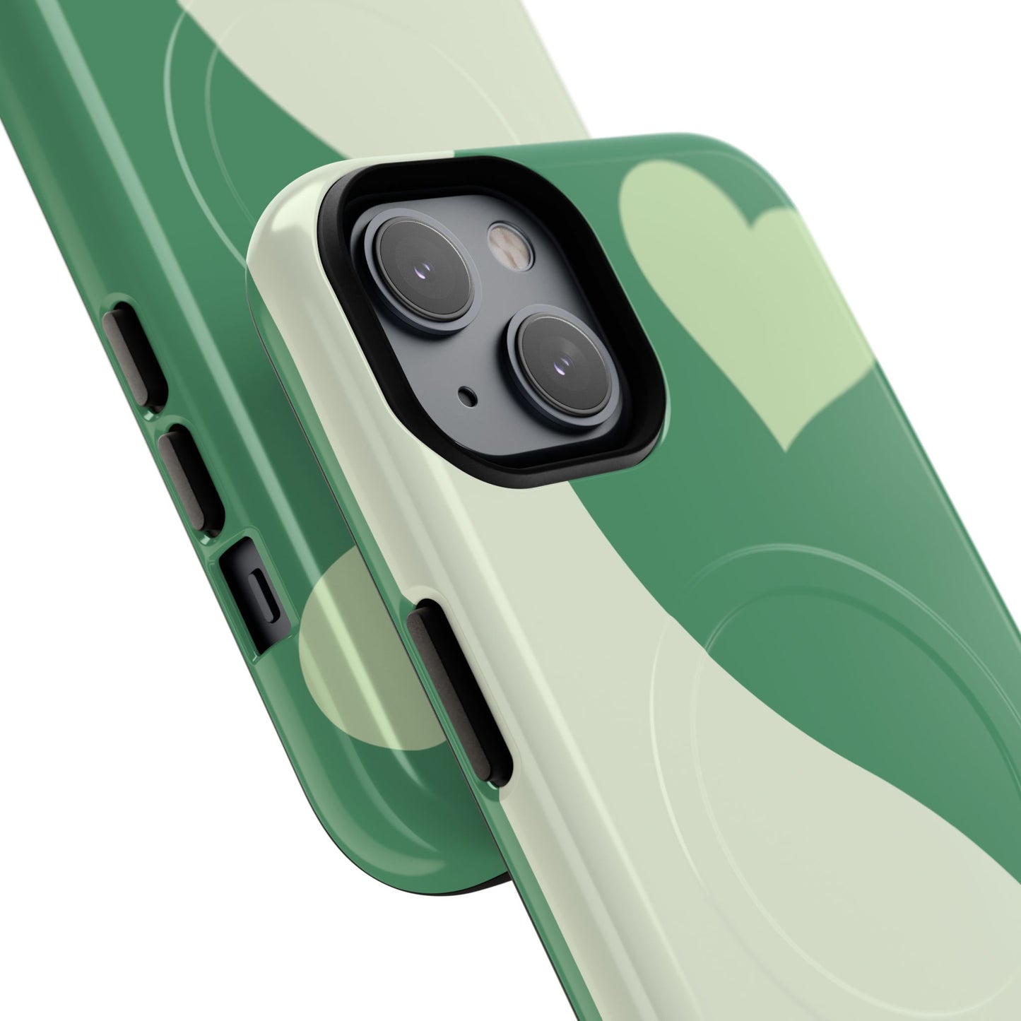 Tough Magnetic iPhone Case with Heart Design, Perfect for Gifts, Valentine's Day, Everyday Use, Stylish Protection, IPhone Cover