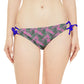 Pink Tropical Bliss Loop Tie Side Bikini Bottom (AOP)