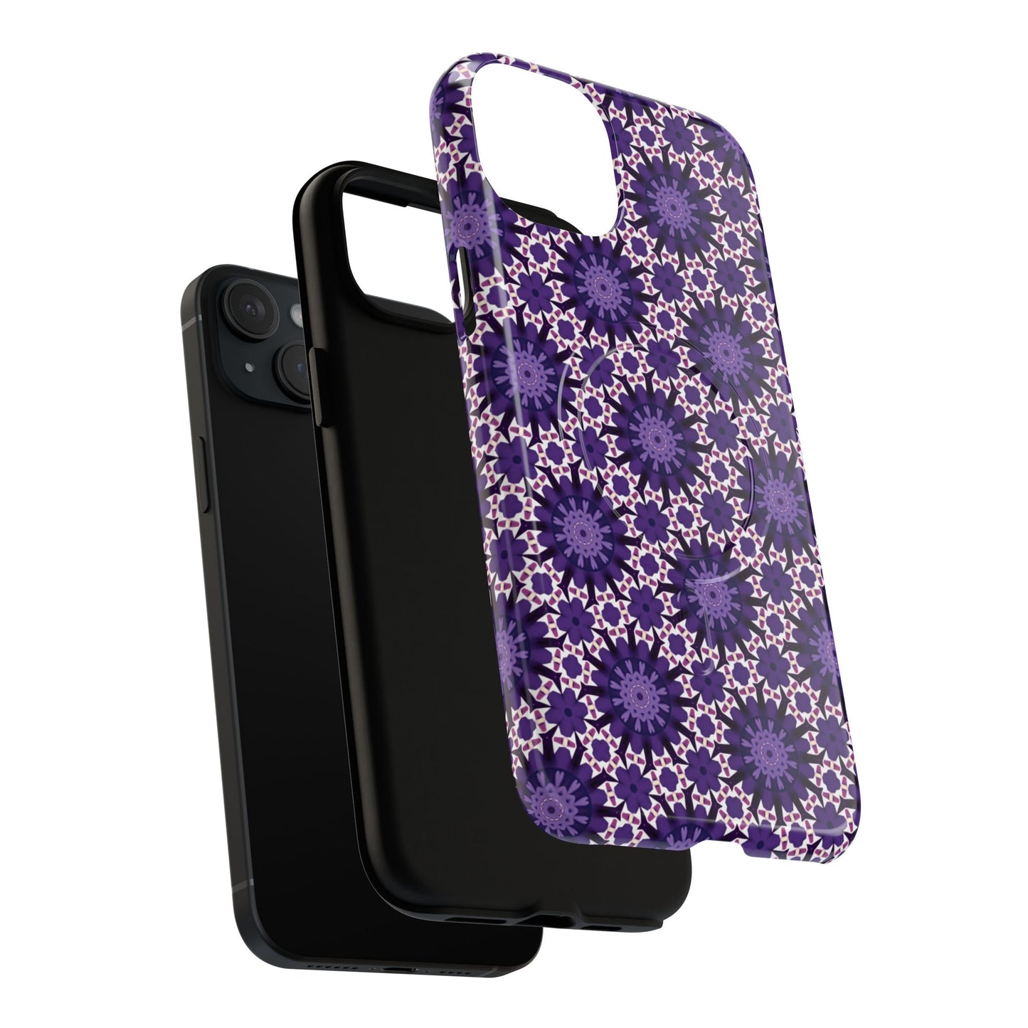 Twilight Petal Mirage Magnetic iPhone Cases, Unique Floral Designs, Tough Protection, Gift for Her, iPhone Accessories, Custom Cases