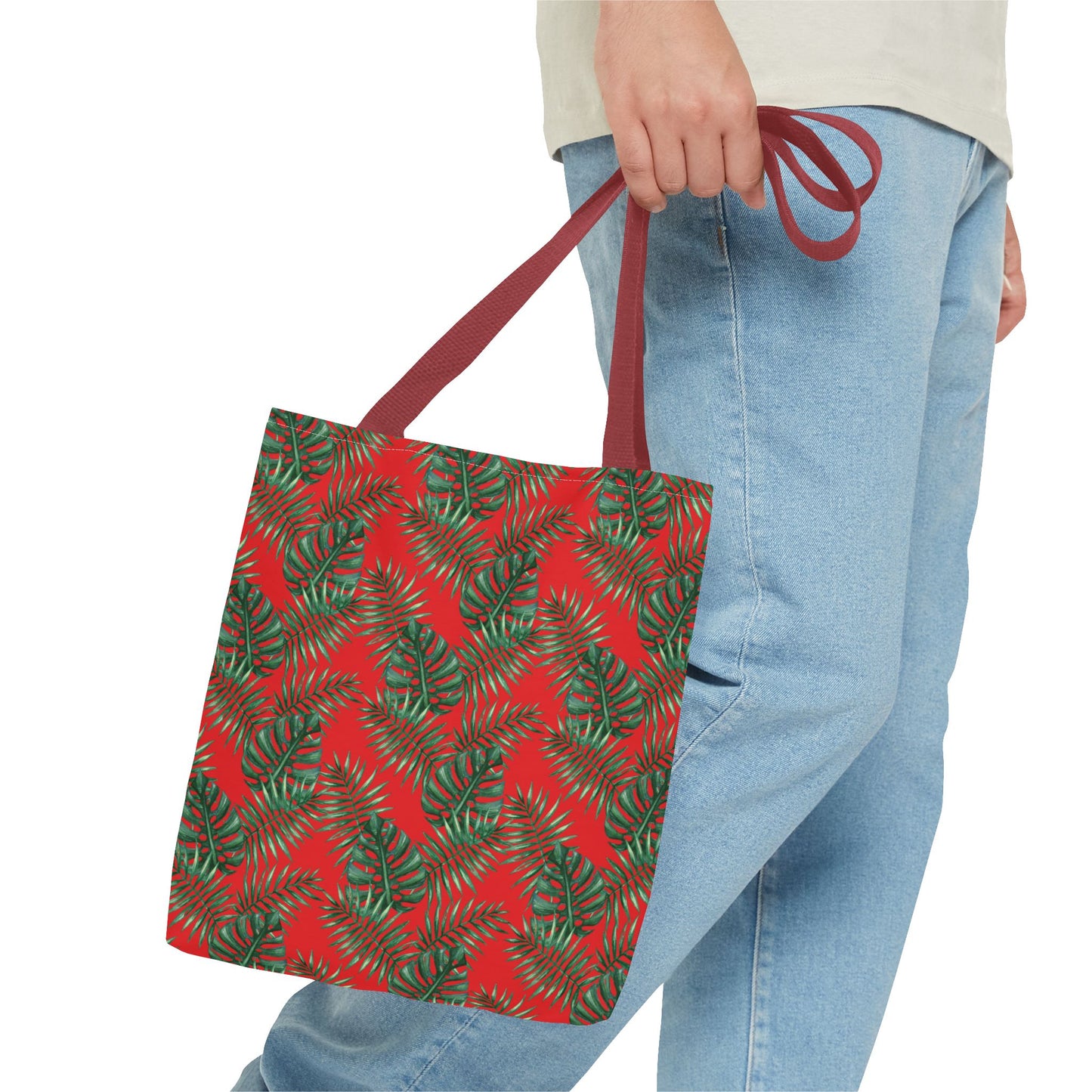 Red Tropical Bliss Tote Bag