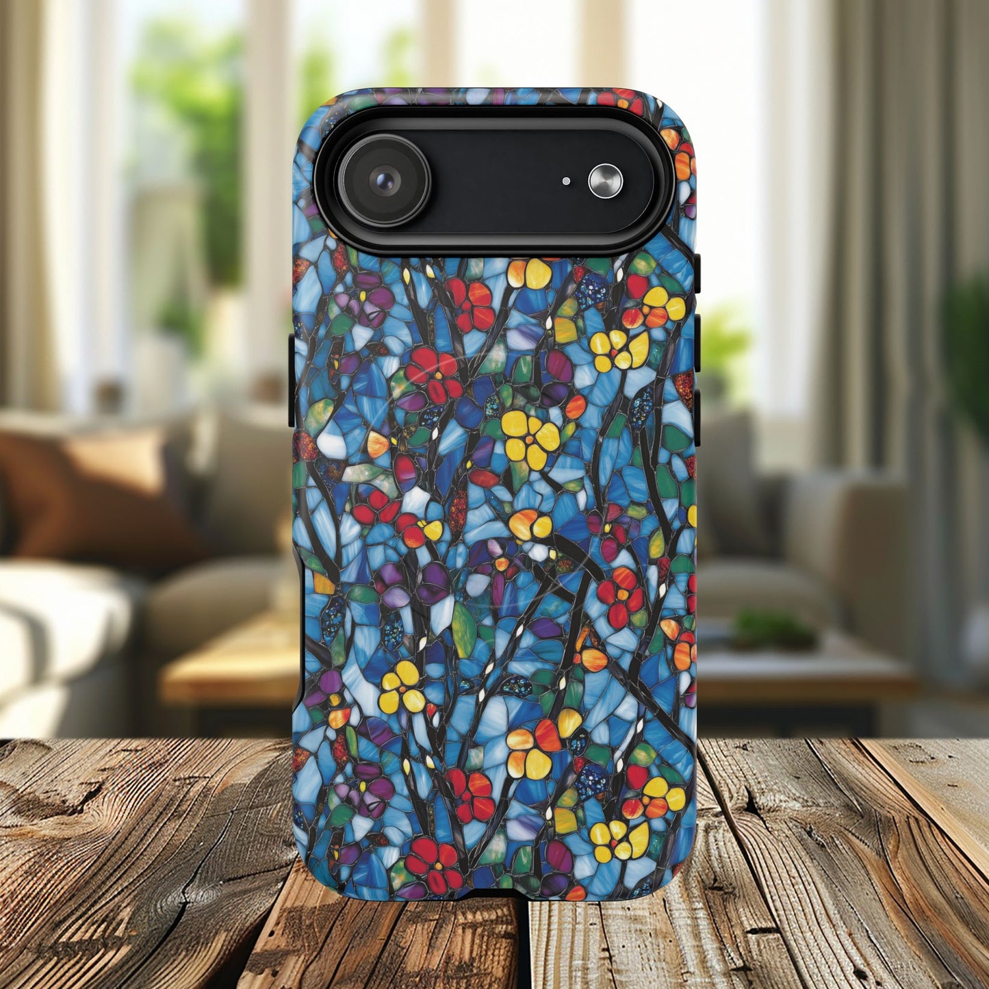 Colorful Floral Phone Case, Tough Magnetic Phone Cover, Durable Tech Accessory, Unique Gift for Her, Vibrant Smartphone Case