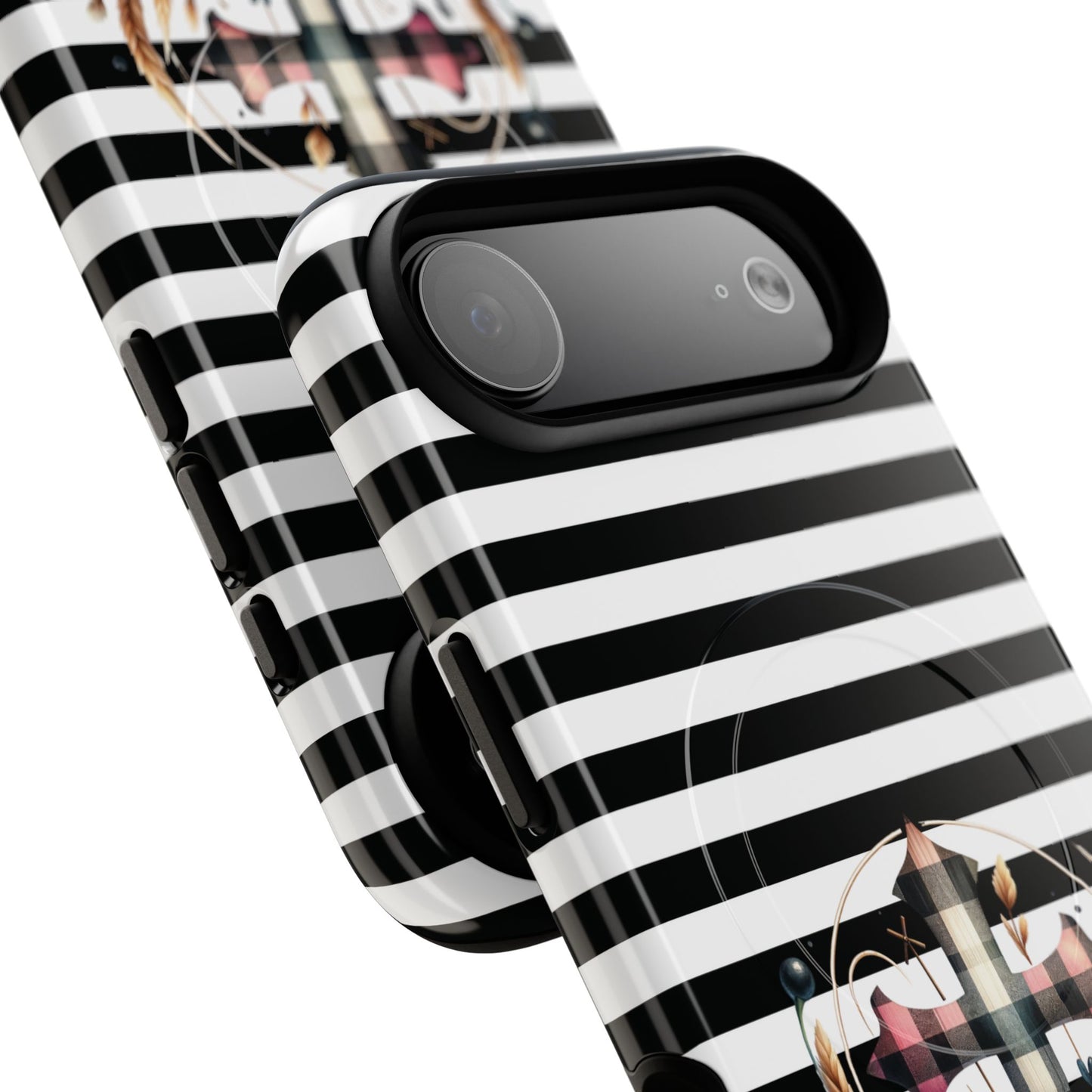 Striped in His Glory iPhone Case, Tough Magnetic Phone Protector, MagSafe iPhone Cover, Durable Case for Everyday Use, Gift for Nature Lovers, Vibrant Design.