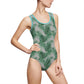 Grey Tropical Bliss Women's Classic One-Piece Swimsuit (AOP)