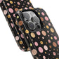 Personalized Gold & Pink Confetti Tough Phone Case — Glitter Dot Protective Phone Cover
