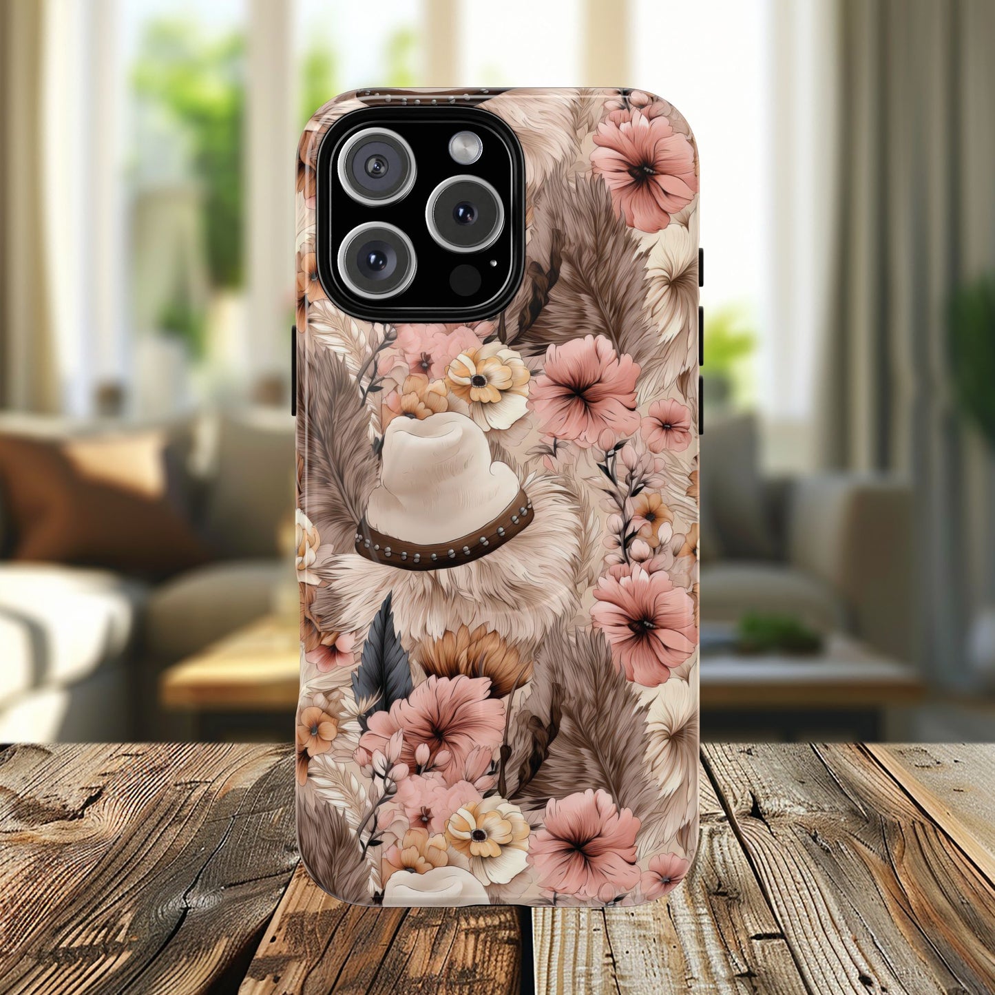 Western Boho Tough iPhone Magnetic Case - Bohemian Style, Durable Protection, Unique Gift, Trendy Accessory, iPhone Cover
