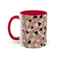 Heart Patterned Coffee Mug - Colorful Love Design, Perfect for Gifts & Celebrations