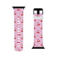 Cherry Blossom Dreams Apple Watch Band — Pink Retro Cherry Silicone Strap