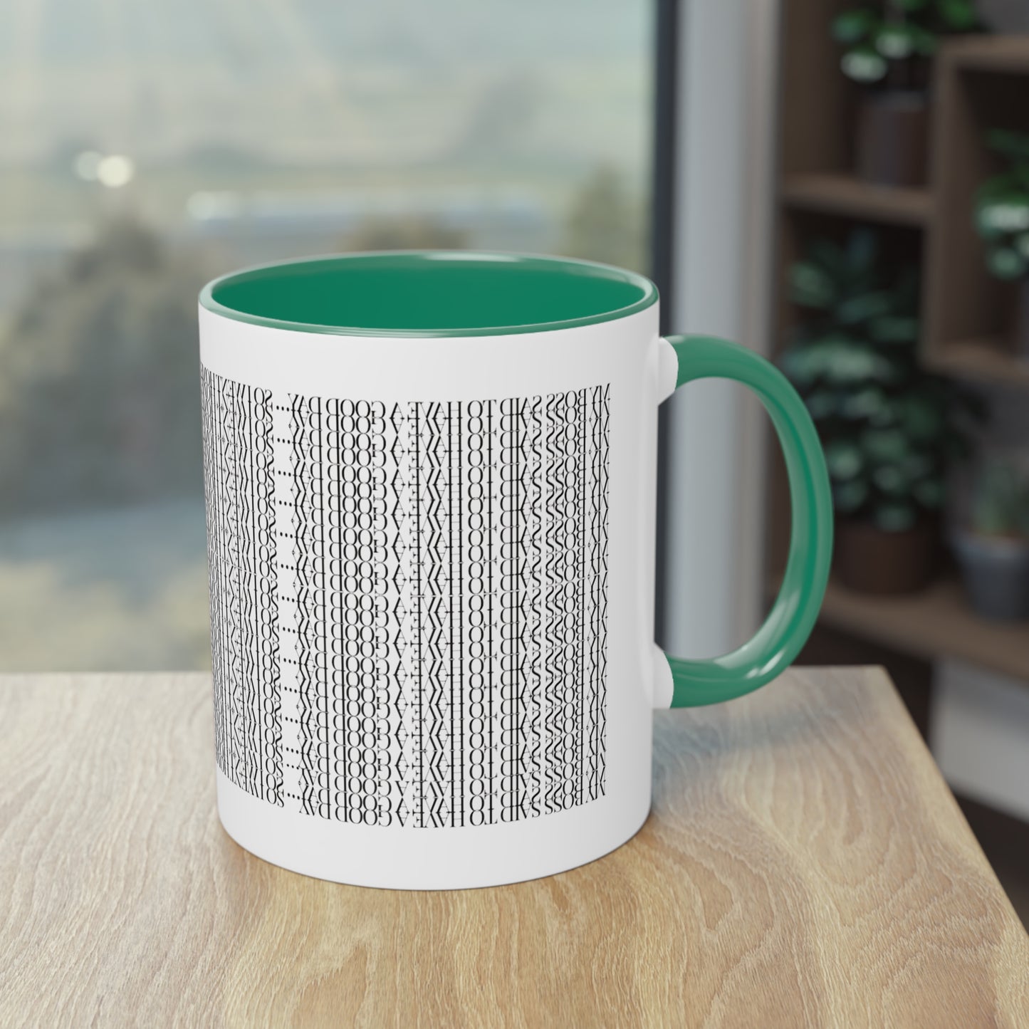 Two Tone Funny Hidden Message Mug - “My Boss said to have a good day… so I went home.”- Viral Optical Illusion Mug - Secret Sarcastic Work Message - Dishwasher Safe, Unique Gifts for Coffee Lovers, Home & Office Decor, Holiday Present.