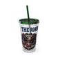 Patriotic Eagle 16oz Tumbler with Straw — "Happy 4th of July" USA Design