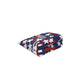 Patriotic Waves Cotton Cosmetic Bag