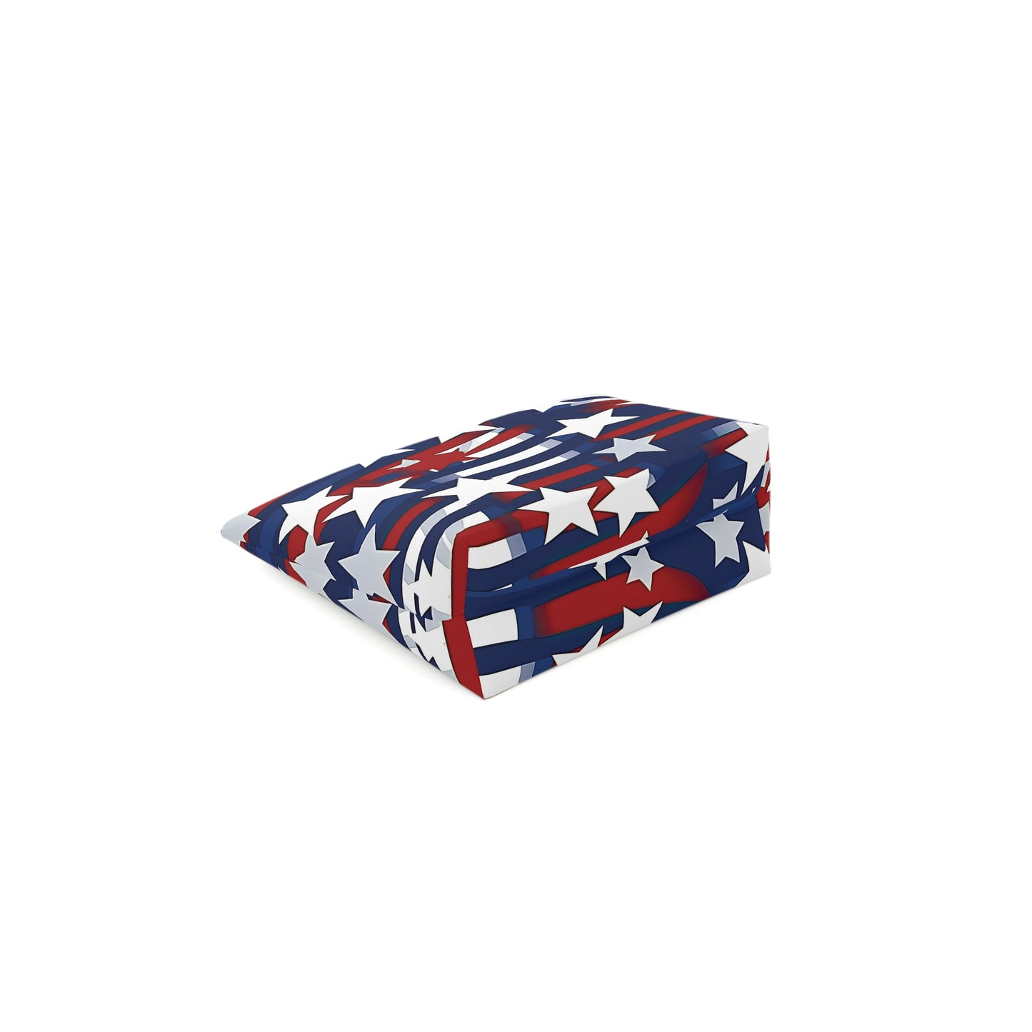 Patriotic Waves Cotton Cosmetic Bag