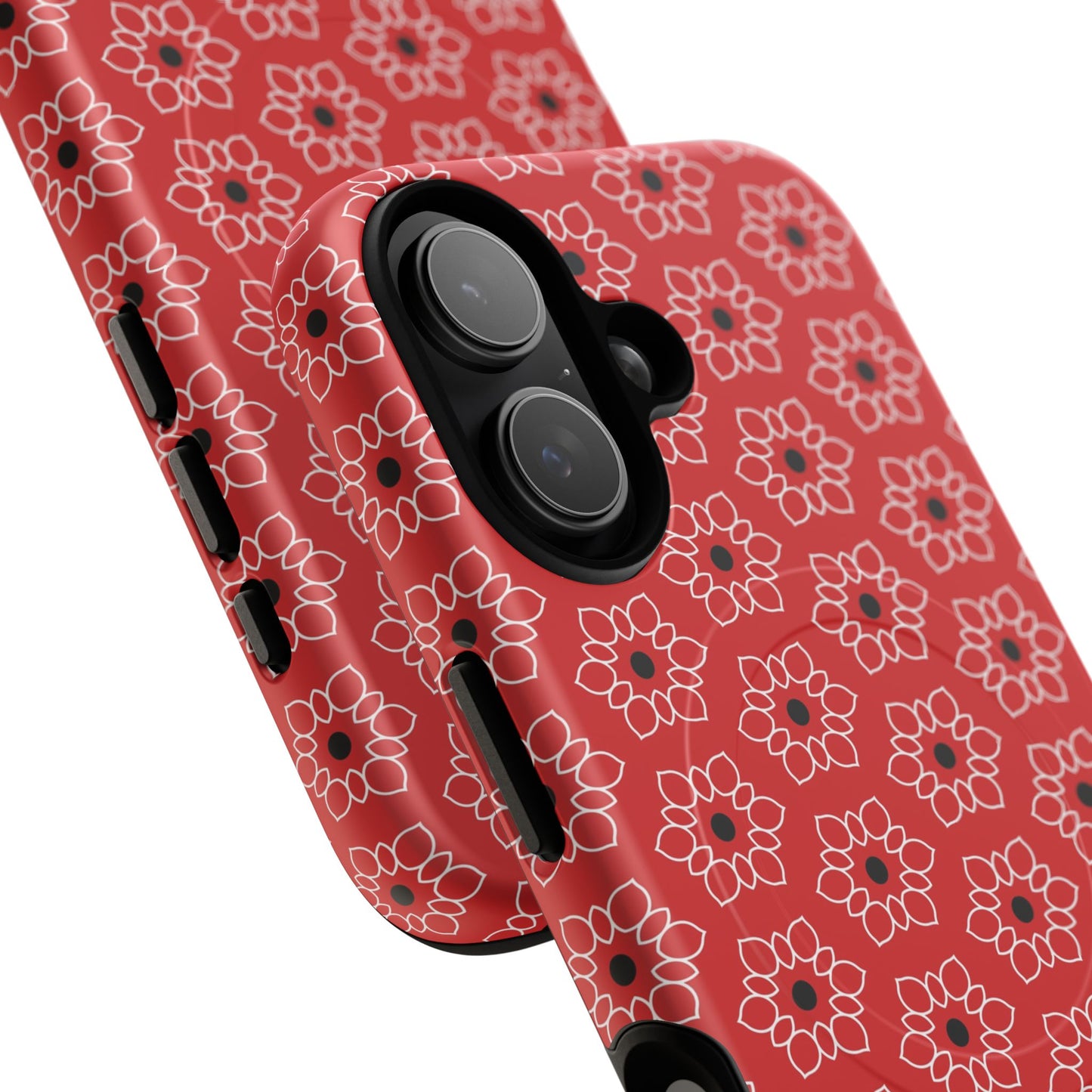 Stylish Geometric Magnetic iPhone Cases, Floral iPhone Cover, Durable Smartphone Cases, Trendy Accessories, Gift for Her