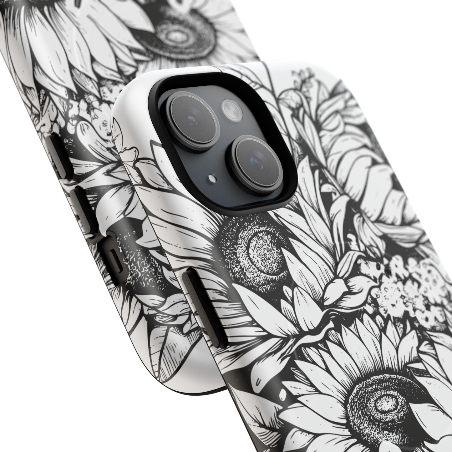 Loved John 3:16, Inspirational Gift, Tough iPhone Magnetic Case Scripture, Sunflower Bible Verse, MagSafe® iPhone® Tough Case, iPhone 14, iPhone 15, iPhone 16, Pro, Pro Max, Plus