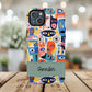 Personalized Vibrant Phone Case,  Magnetic iPhone Cover, Colorful Abstract Protection, Trendy Gift, Unique Tech Accessory, Art Phone Case