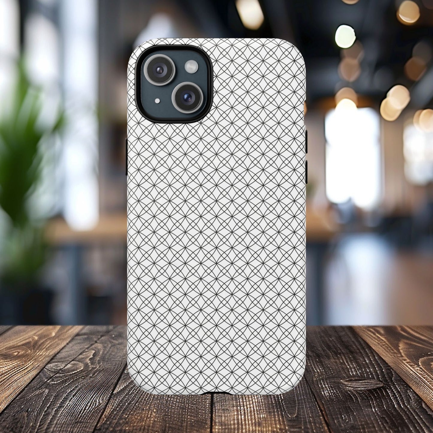 Geometric Phone Case, Stylish Tough Magnetic Cases, Unique Protection, Trendy Gift for Tech Lovers, Modern Mobile Accessory