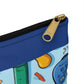 Blue Academic Adventures Accessory Pouch