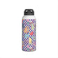 Personalized Purple Doodle Daydream Composition Book Inspired Stainless Steel Water Bottle for Kids, School Supplies, Eco-Friendly Drinkware, Back to School, Teacher Gifts