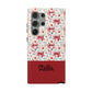 Personalized Rosette Coquette Floral Bow iPhone and Samsung Impact-Resistant Case — Custom Name Case