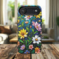 Flower Garden Stained Glass Phone Case, Tough Magnetic Cases, Floral Phone Cover, Durable Phone Accessories, Spring Gift, Birthday Present