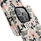 Personalized Floral Blush Garden Whisper Tough Magnetic MagSafe® iPhone® 13, 14, 15, 16, 17, Pro, Pro Max, Plus Cases (Custom Name).