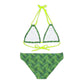 Green Tropical Bliss Strappy Bikini Set (AOP)