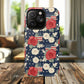 Liberty in Bloom Tough iPhone Magnetic Case, Floral Design, Gift for Moms, Gift for Dads,  iPhone Accessories, Patriotic iPhone Accessory.