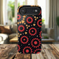 Midnight Ember Bloom Tough Magnetic iPhone Case, Bohemian Floral Design, Stylish iPhone Protection, Gift for Her, Trendy iPhone Accessories