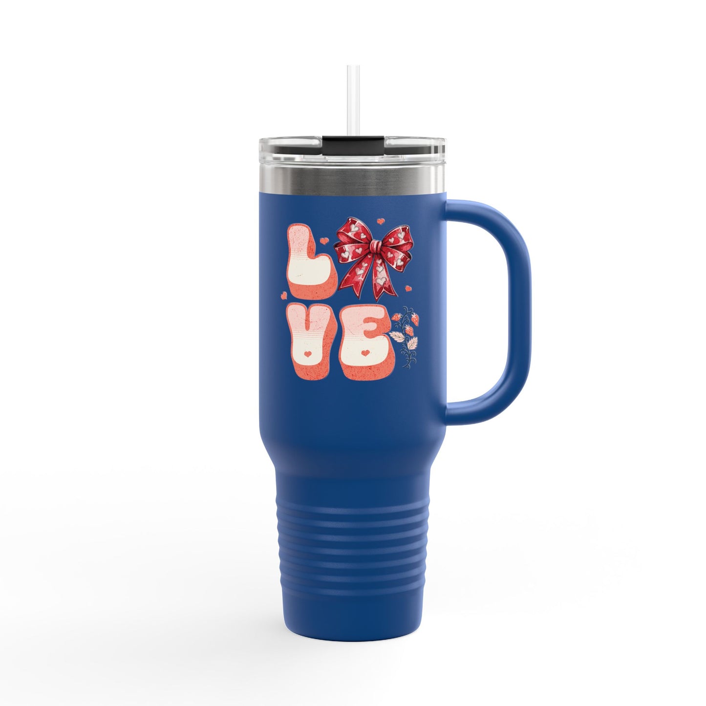 LOVE Coquette  40oz Travel Mug, Coquette Tumbler, Gift for Her.