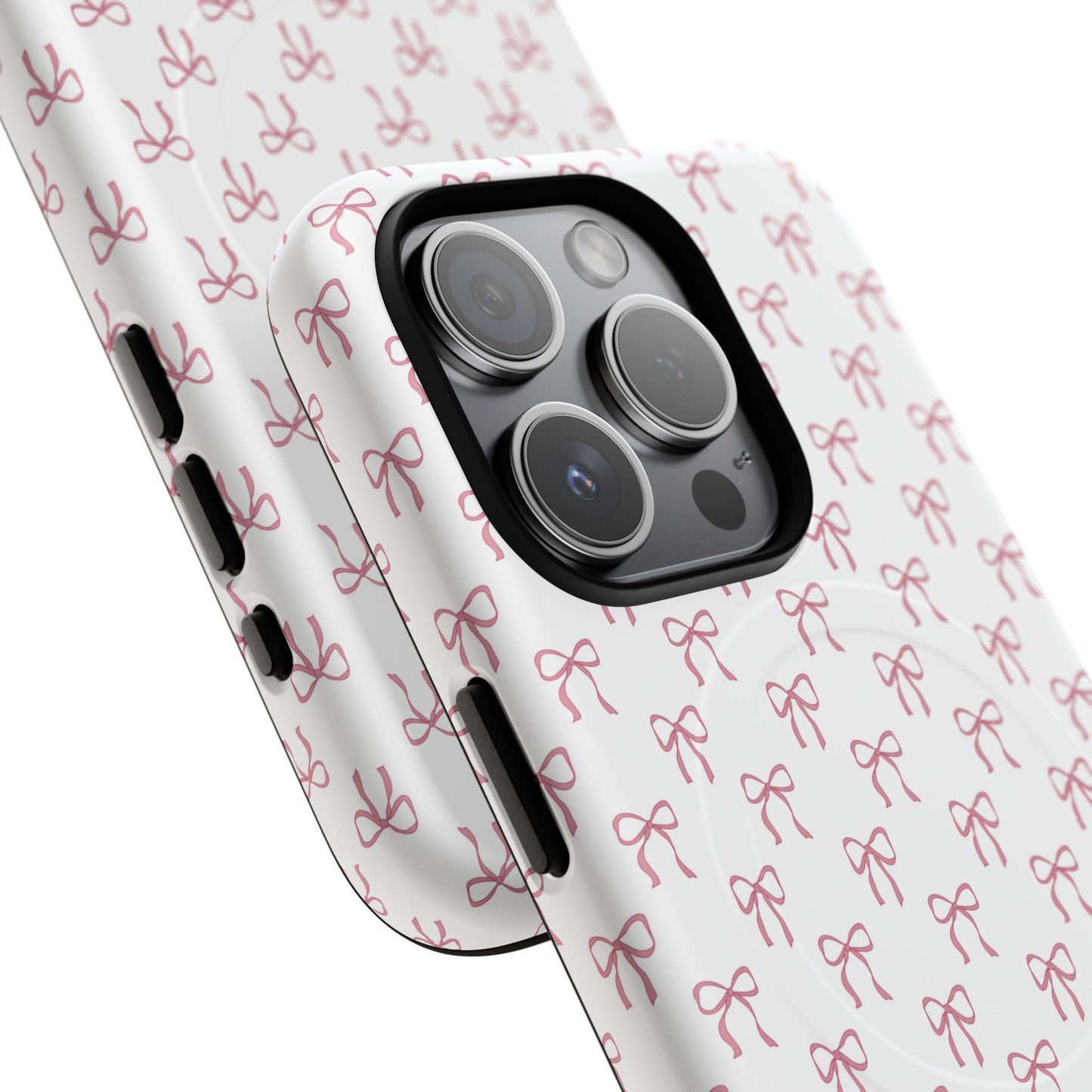 Blush Coquette Bow Bliss Magnetic iPhone Cases, Gift for Her, Cute iPhone Accessories, Fun Personalized Cases, Stylish Tech Gifts, Birthday Present