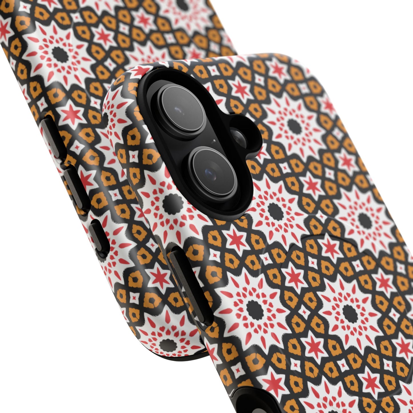 Bohemian Patterned Tough Magnetic Cases, Unique Phone Protection, Stylish Phone Cover, Gift for Trendsetters, Vibrant Designs