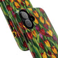 Floral Luminous Whirl Tough Magnetic iPhone Case, Stylish Protection for Everyday Life, Gift for Flower Lovers, Unique iPhone Accessory, Stained Glass iPhone Protection.